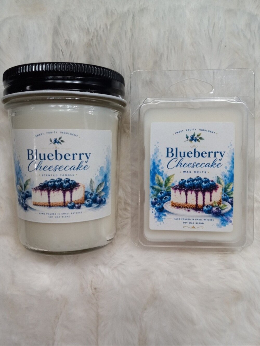 Blueberry Cheesecake Scented Candle & Wax Melts